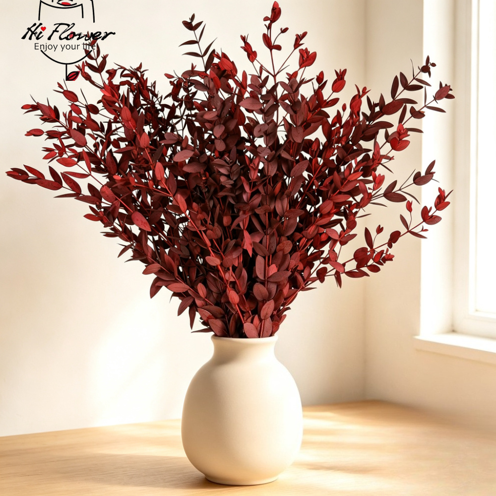 Florist Supply Vases - Flores Secas Naturales, Ramo de Eucalipto,