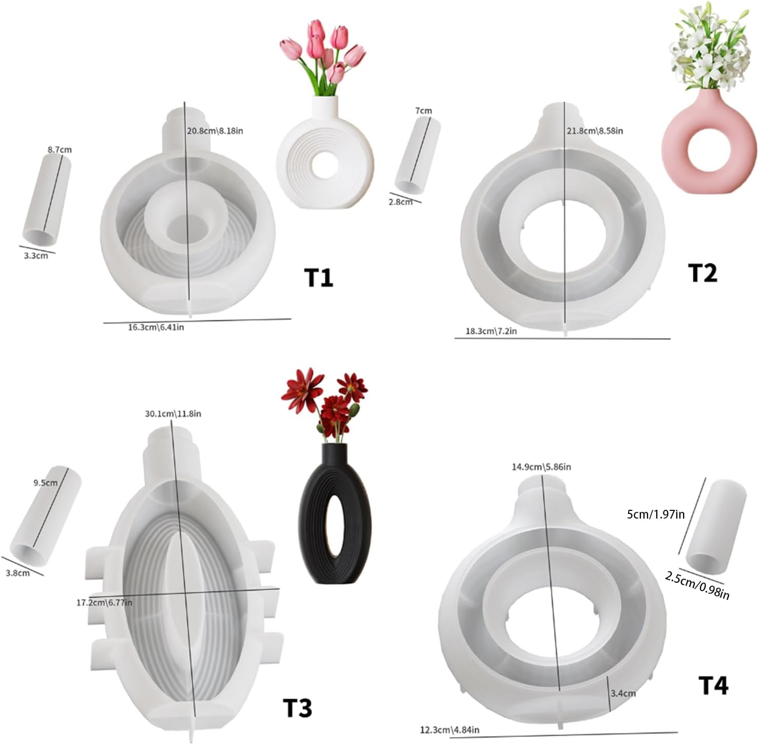 Molde de Silicona para Jarrone - Florist Supply Vases reseña y precio
