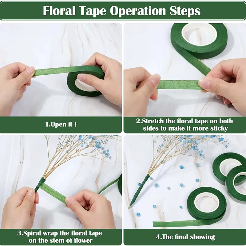 Cinta Floral Verde de 20 Yarda - Anda Florist Supply reseña y precio