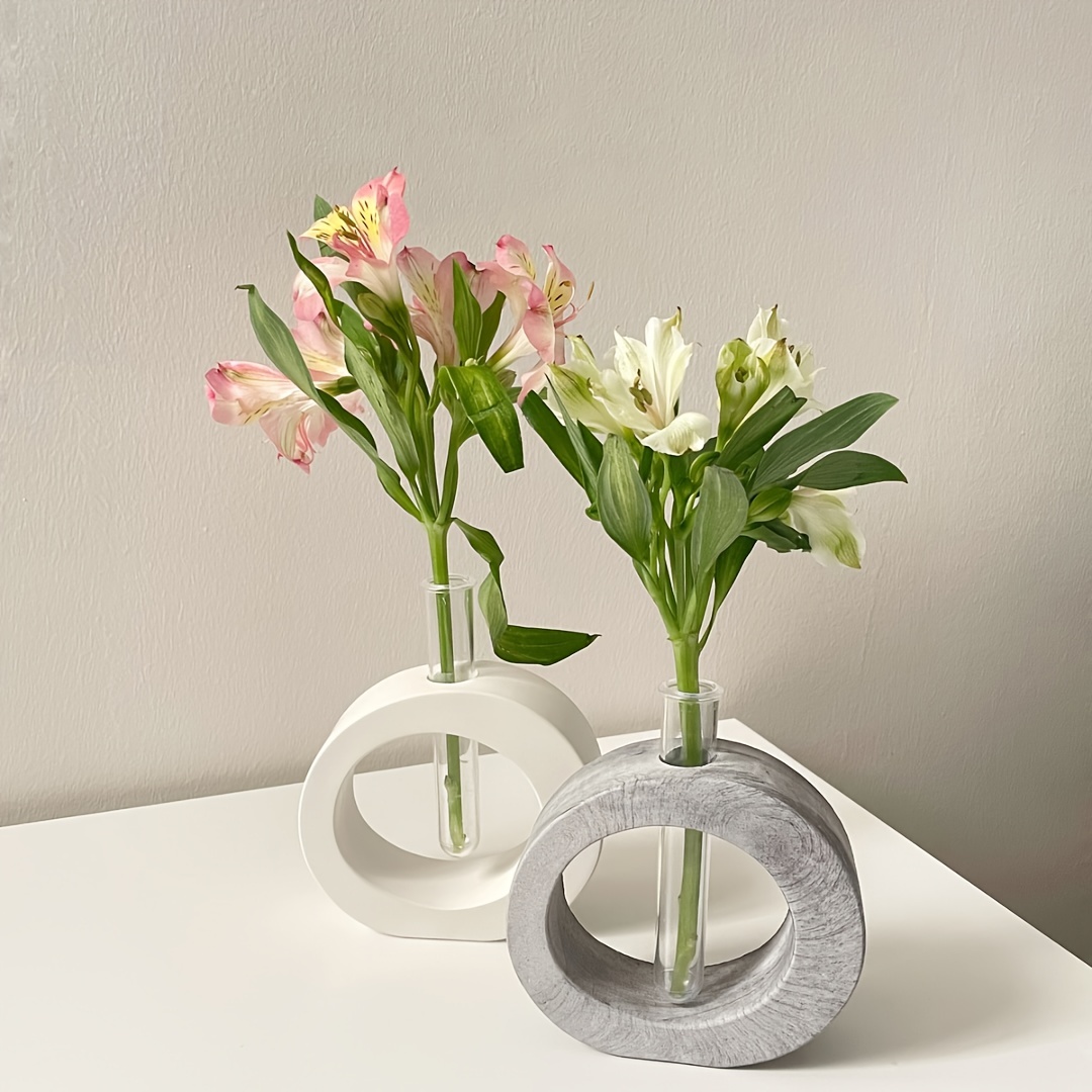 4 Uds florero molde de silicon - Florist Supply Vases reseña y precio